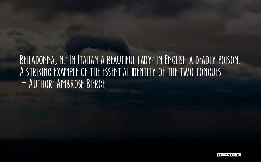 A Beautiful Lady Quotes By Ambrose Bierce