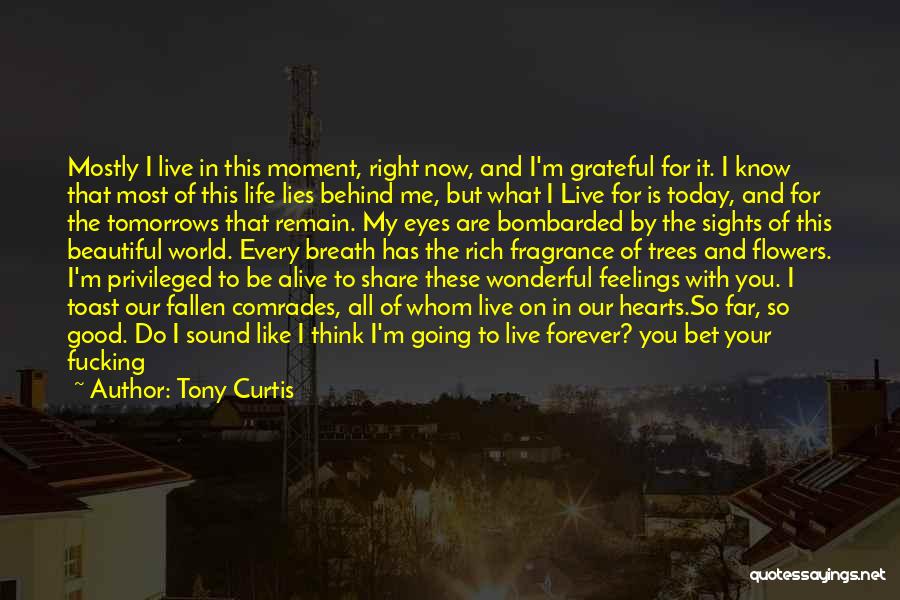 A Beautiful Life Lived Quotes By Tony Curtis