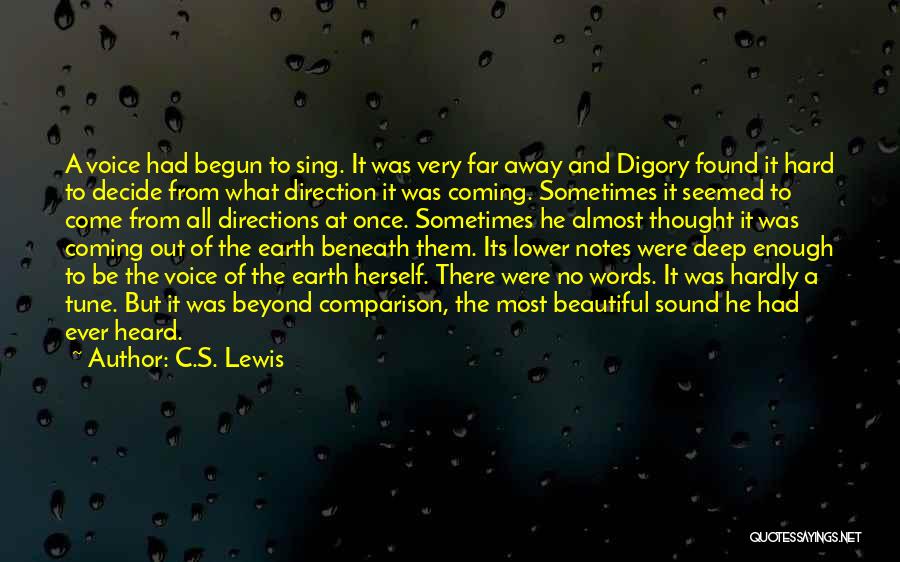 A Beautiful Voice Quotes By C.S. Lewis