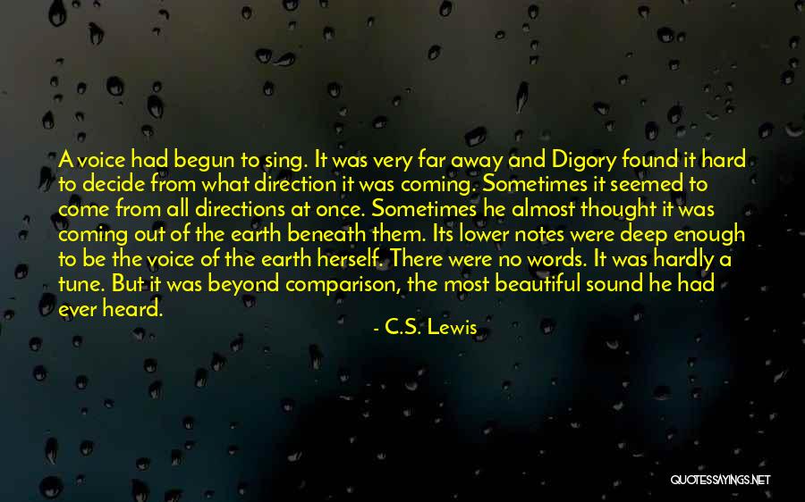 A Beautiful Voice Quotes By C.S. Lewis