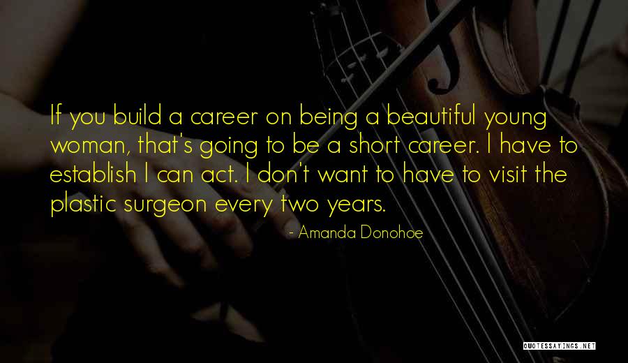 A Beautiful Woman Quotes By Amanda Donohoe