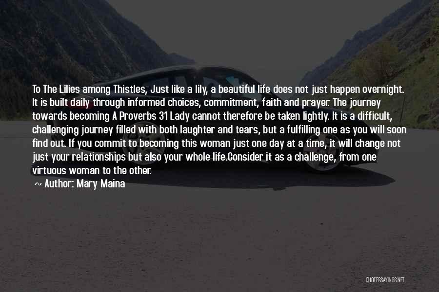 A Beautiful Woman Quotes By Mary Maina