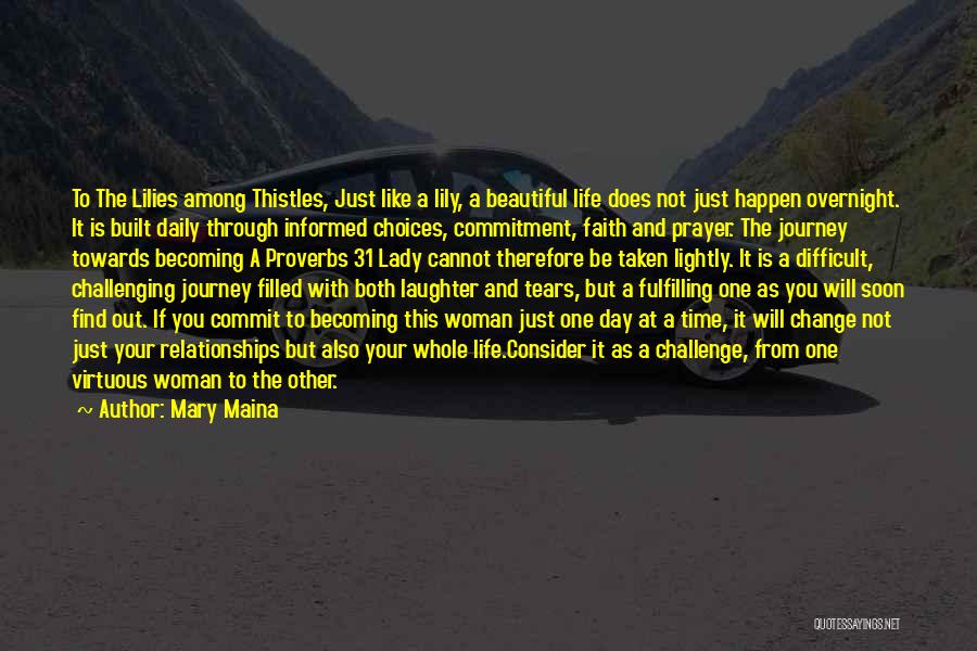 A Beautiful Young Lady Quotes By Mary Maina