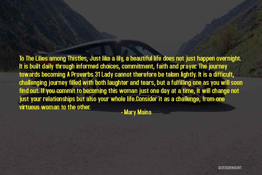 A Beautiful Young Lady Quotes By Mary Maina