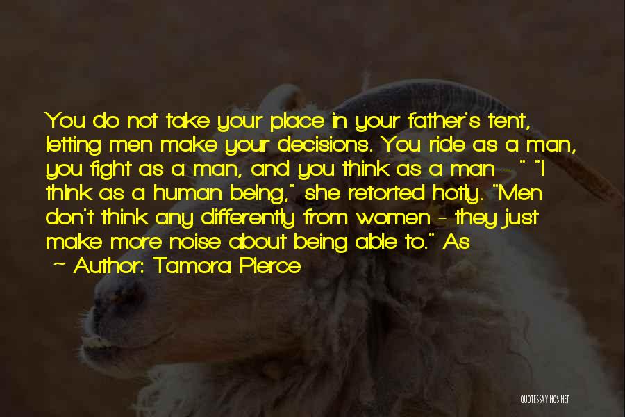 A Being A Man Quotes By Tamora Pierce