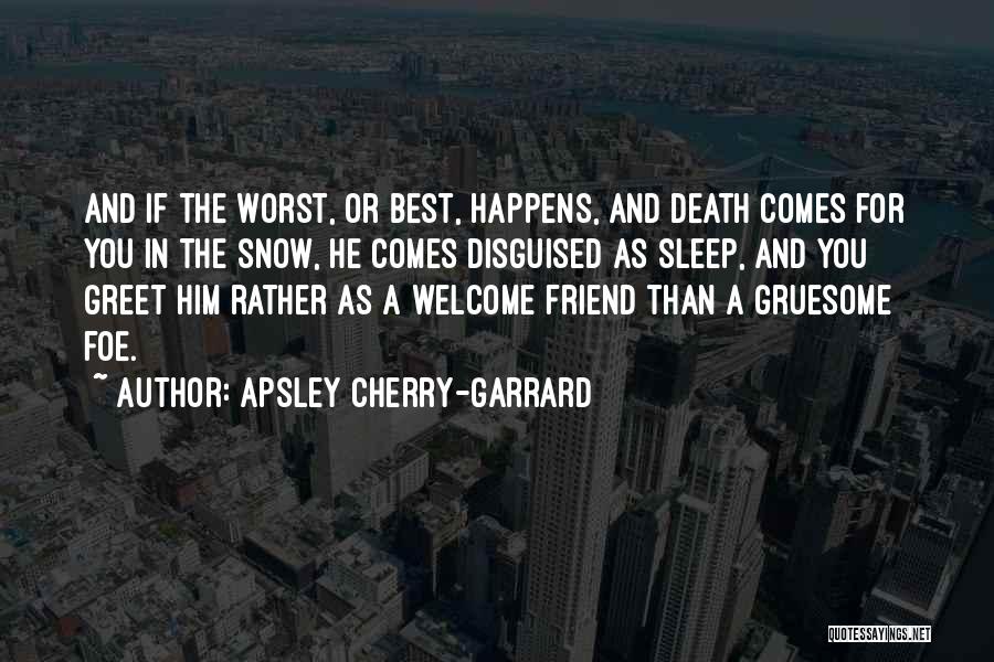 A Best Friend Dying Quotes By Apsley Cherry-Garrard