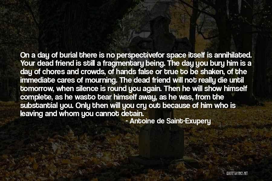 A Best Friend Leaving Quotes By Antoine De Saint-Exupery