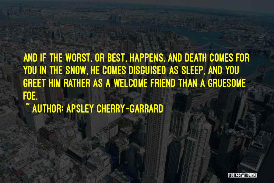 A Best Friend's Death Quotes By Apsley Cherry-Garrard