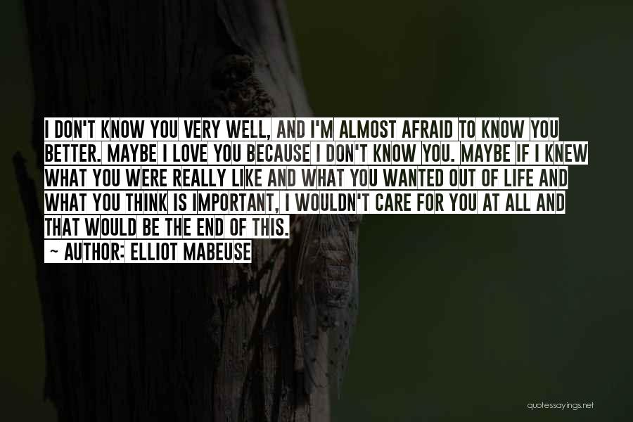 A Better Life Important Quotes By Elliot Mabeuse