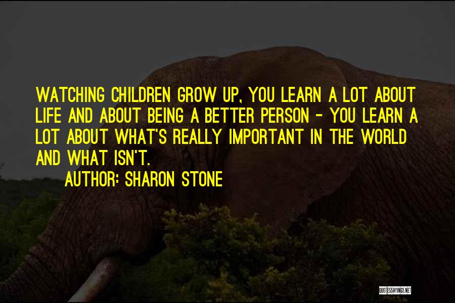 A Better Life Important Quotes By Sharon Stone