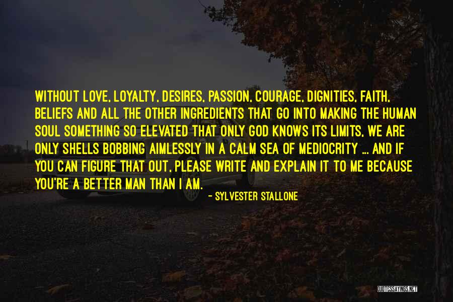 A Better Love Quotes By Sylvester Stallone