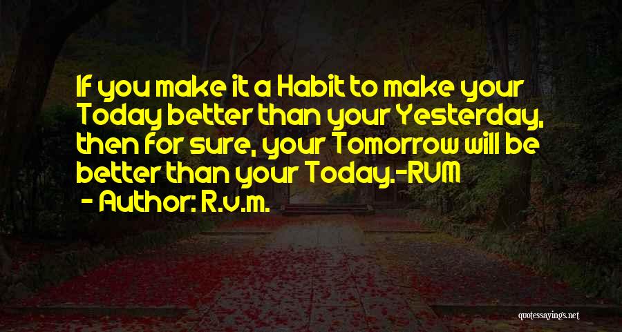 A Better Today Quotes By R.v.m.