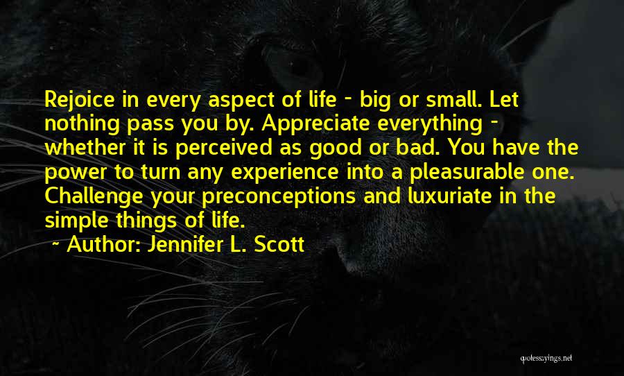 A Big Challenge Quotes By Jennifer L. Scott