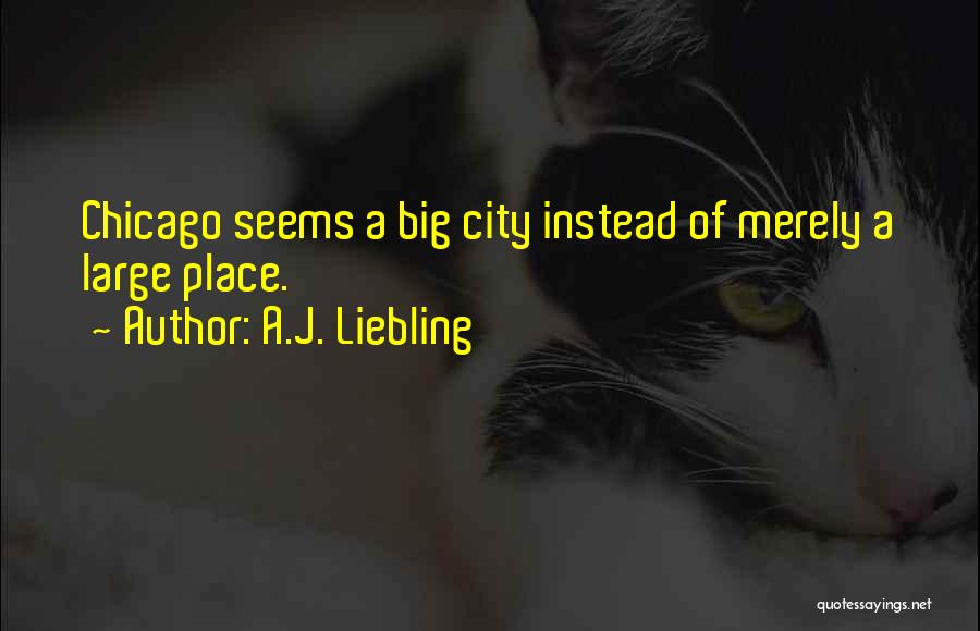 A Big City Quotes By A.J. Liebling