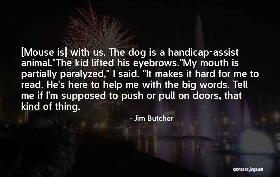A Big Mouth Quotes By Jim Butcher A Big Mouth Quotes By Jim Butcher