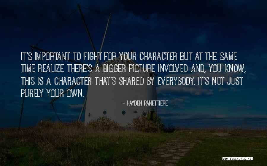 A Bigger Picture Quotes By Hayden Panettiere A Bigger Picture Quotes By Hayden Panettiere
