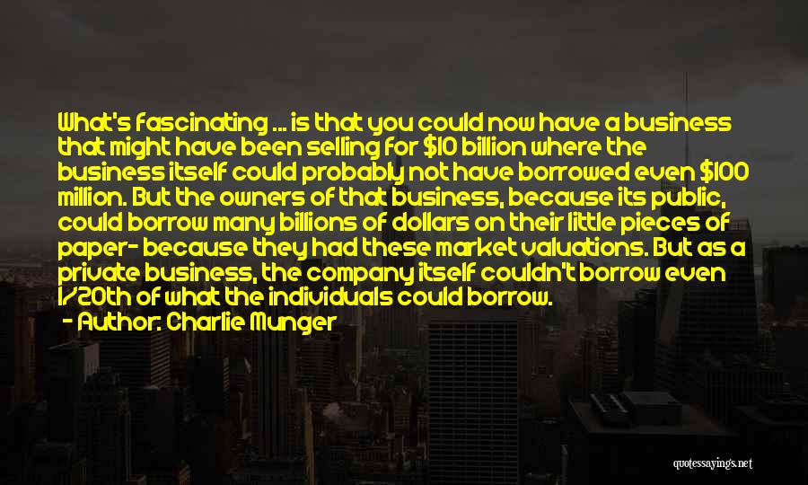 A Billion Dollars Quotes By Charlie Munger