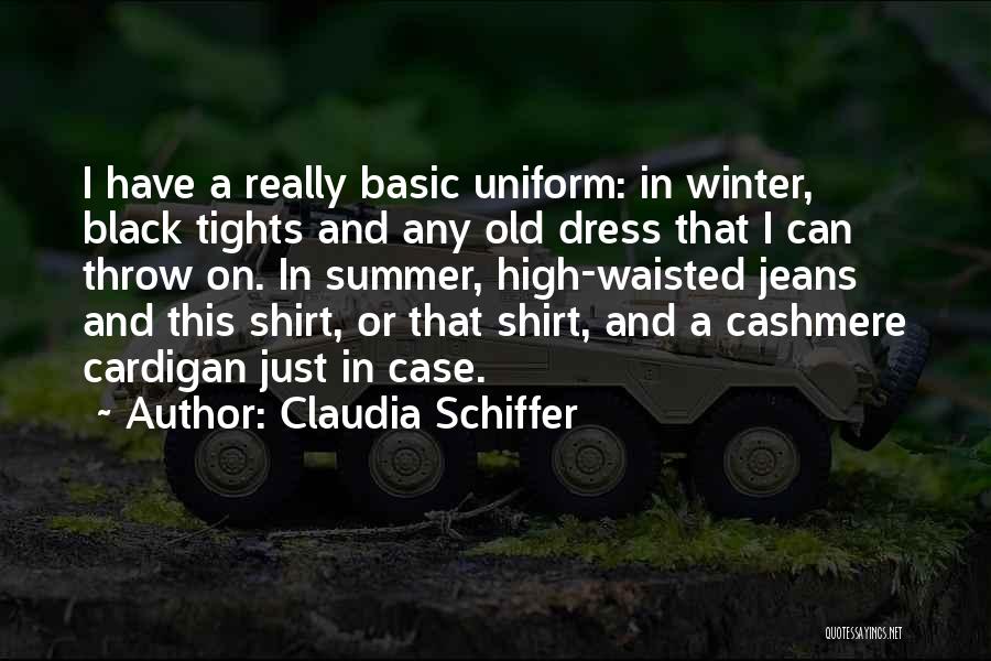 A Black Dress Quotes By Claudia Schiffer