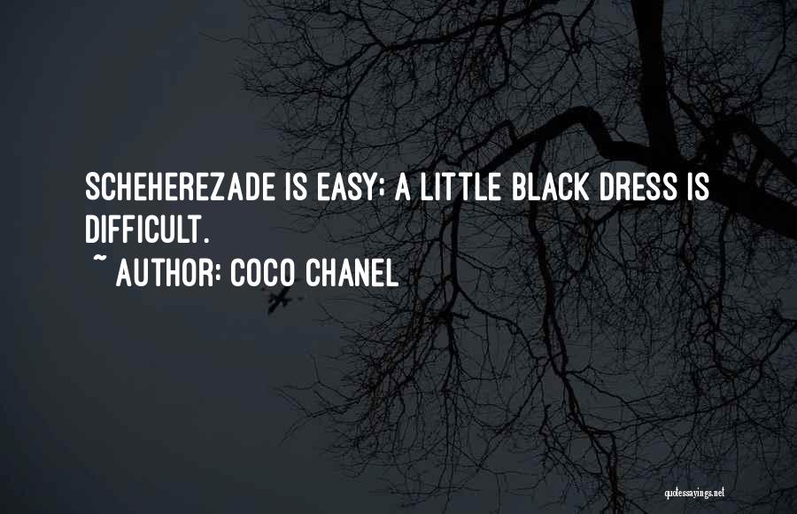 A Black Dress Quotes By Coco Chanel