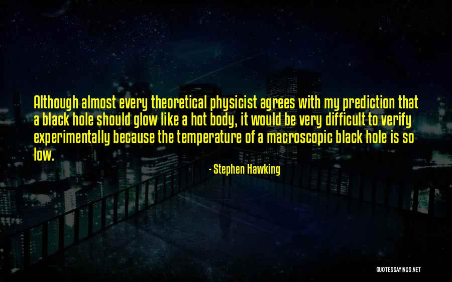 A Black Hole Quotes By Stephen Hawking