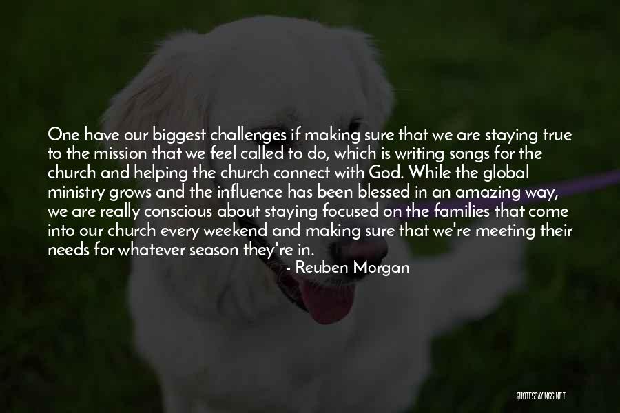 A Blessed Weekend Quotes By Reuben Morgan