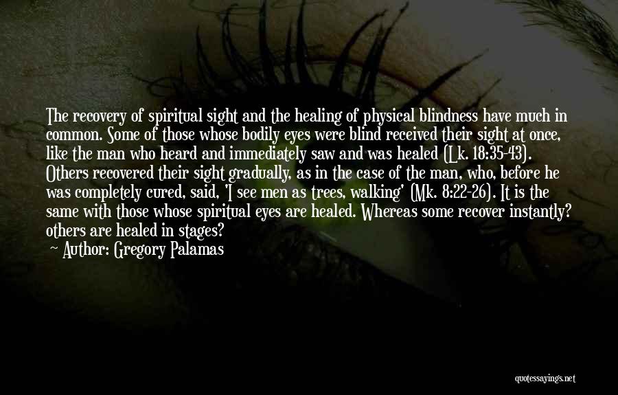 A Blind Man Once Said Quotes By Gregory Palamas