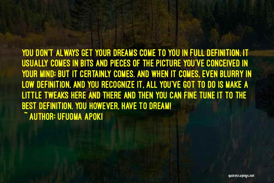 A Blurry Picture Quotes By Ufuoma Apoki