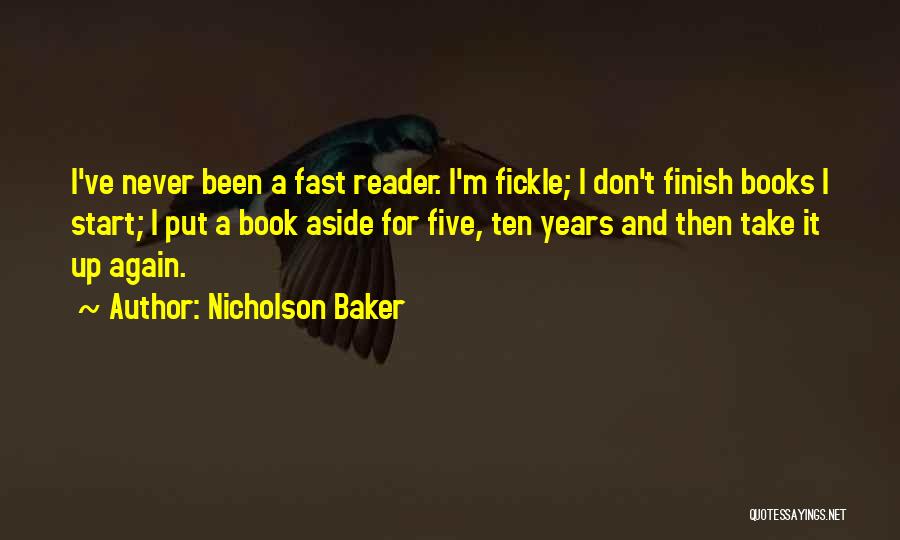A Book Reader Quotes By Nicholson Baker