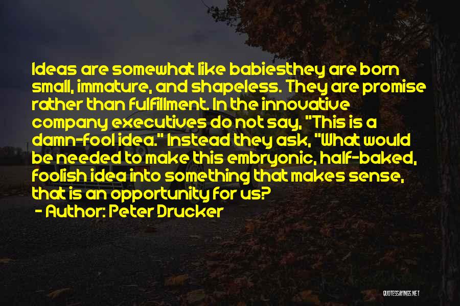 A Born Baby Quotes By Peter Drucker
