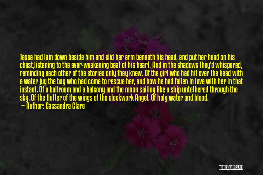 A Boy And Girl In Love Quotes By Cassandra Clare