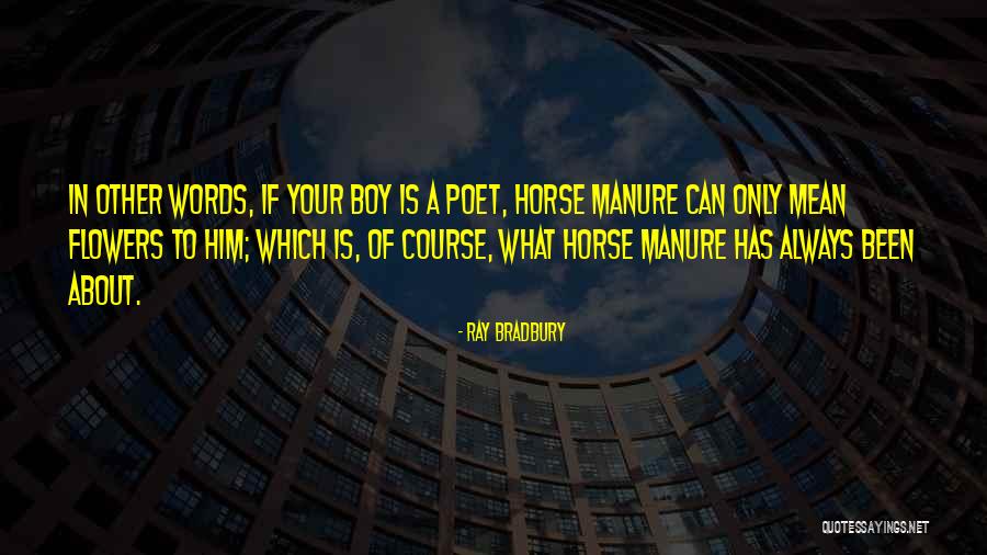 A Boy And His Horse Quotes By Ray Bradbury A Boy And His Horse Quotes By Ray Bradbury