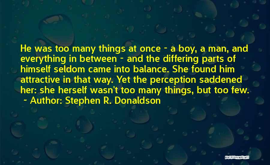 A Boy Quotes By Stephen R. Donaldson