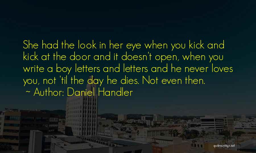 A Boy You Love Quotes By Daniel Handler