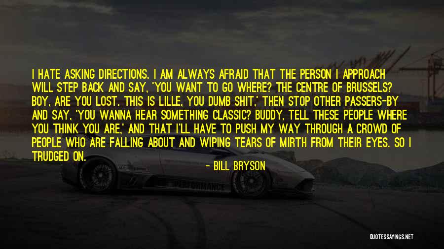 A Boy You're Falling For Quotes By Bill Bryson