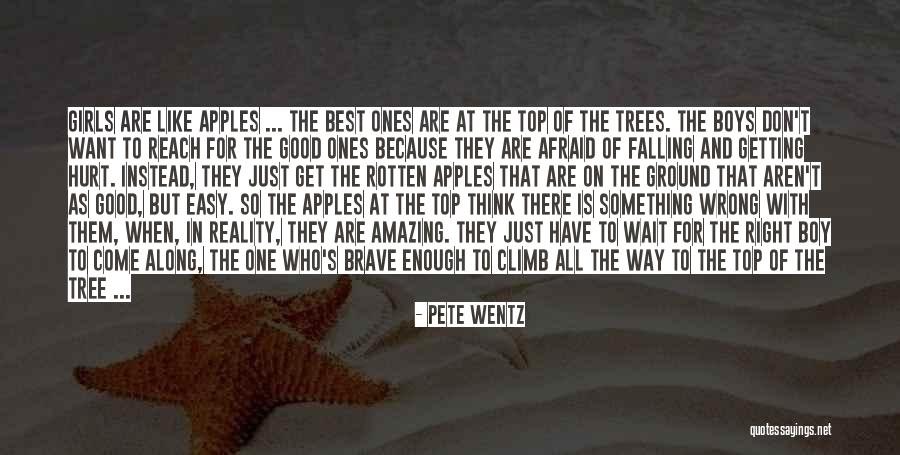 A Boy You're Falling For Quotes By Pete Wentz