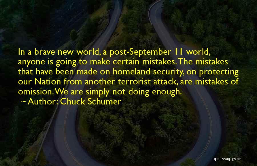 A Brave New World Quotes By Chuck Schumer