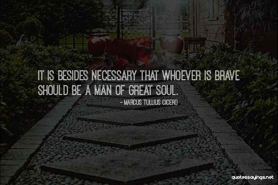 A Brave Soul Quotes By Marcus Tullius Cicero A Brave Soul Quotes By Marcus Tullius Cicero