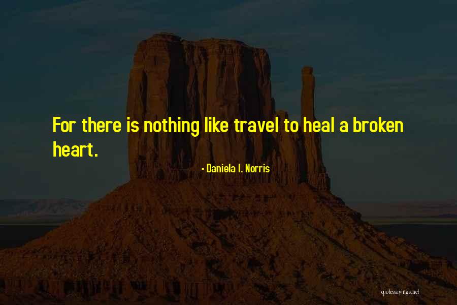 A Broken Heart Healing Quotes By Daniela I. Norris