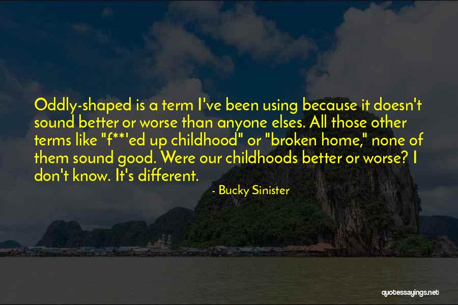 A Broken Home Quotes By Bucky Sinister