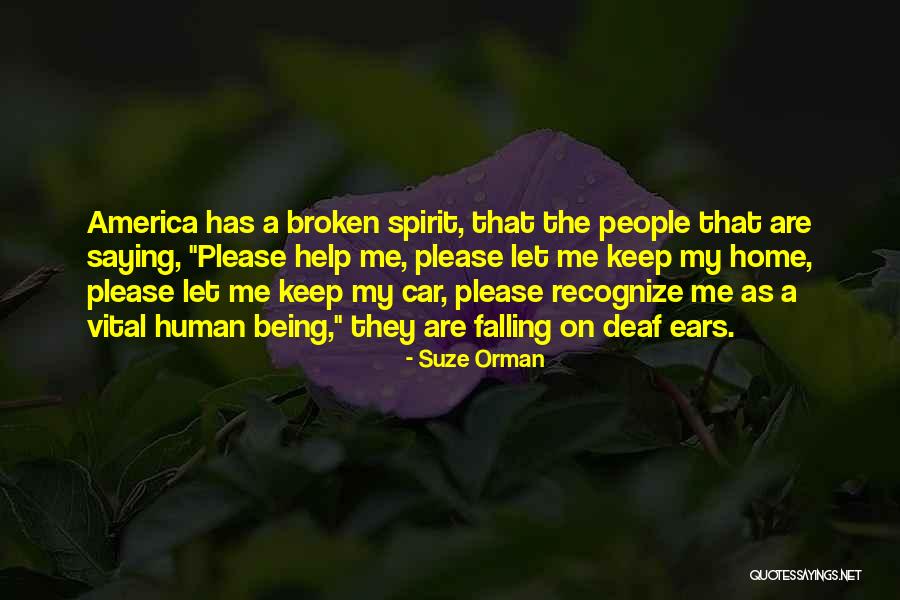 A Broken Home Quotes By Suze Orman