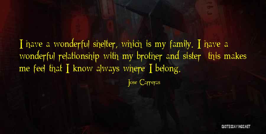 A Brother And Sister Relationship Quotes By Jose Carreras