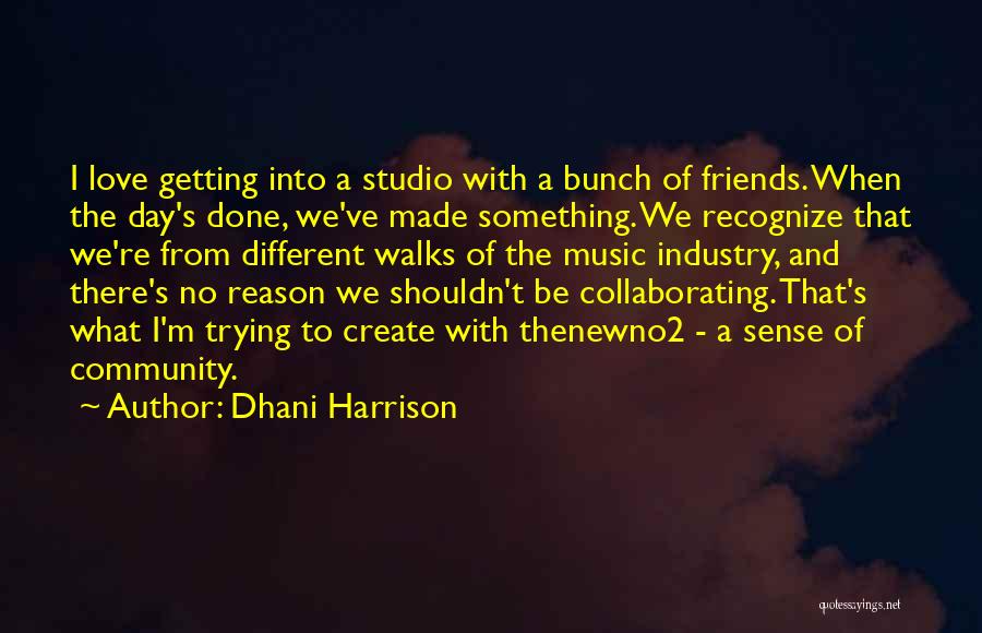 A Bunch Of Friends Quotes By Dhani Harrison