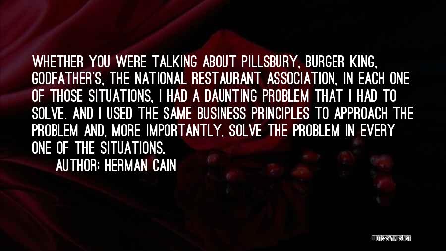 A Burger Quotes By Herman Cain