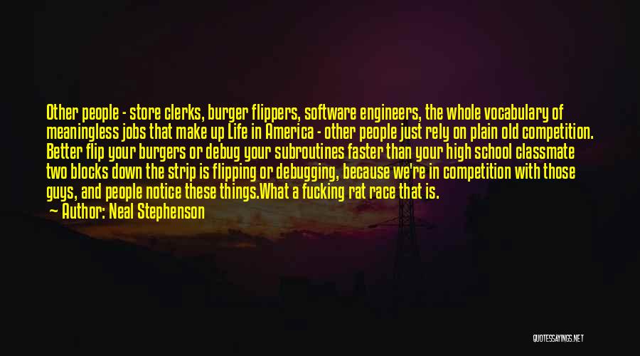 A Burger Quotes By Neal Stephenson