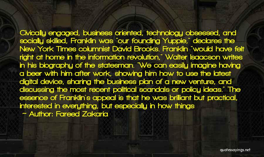 A Business Plan Quotes By Fareed Zakaria