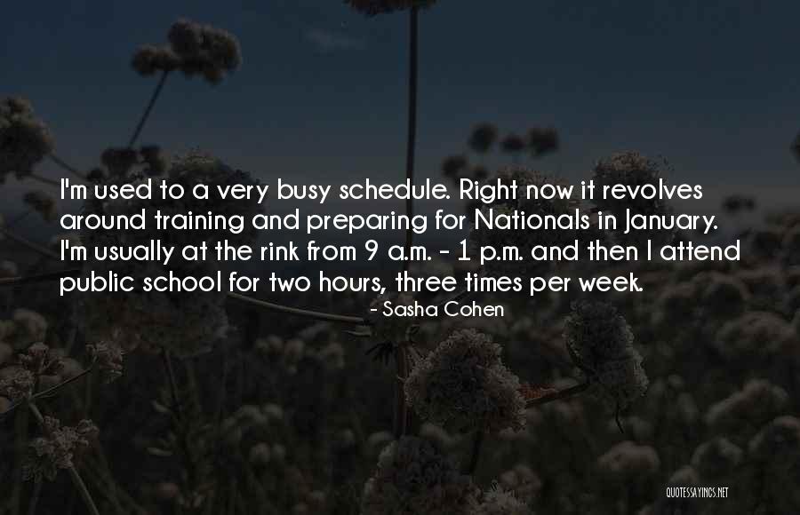 A Busy Week Quotes By Sasha Cohen