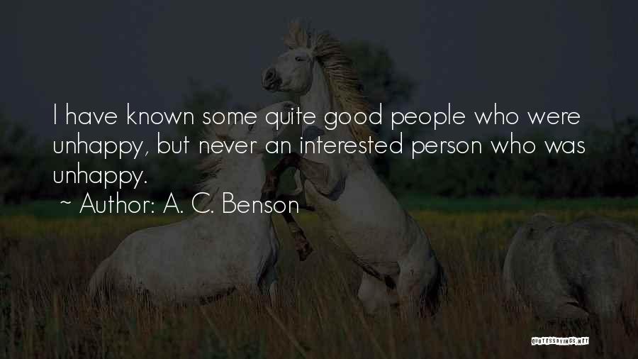 A. C. Benson Quotes 863786