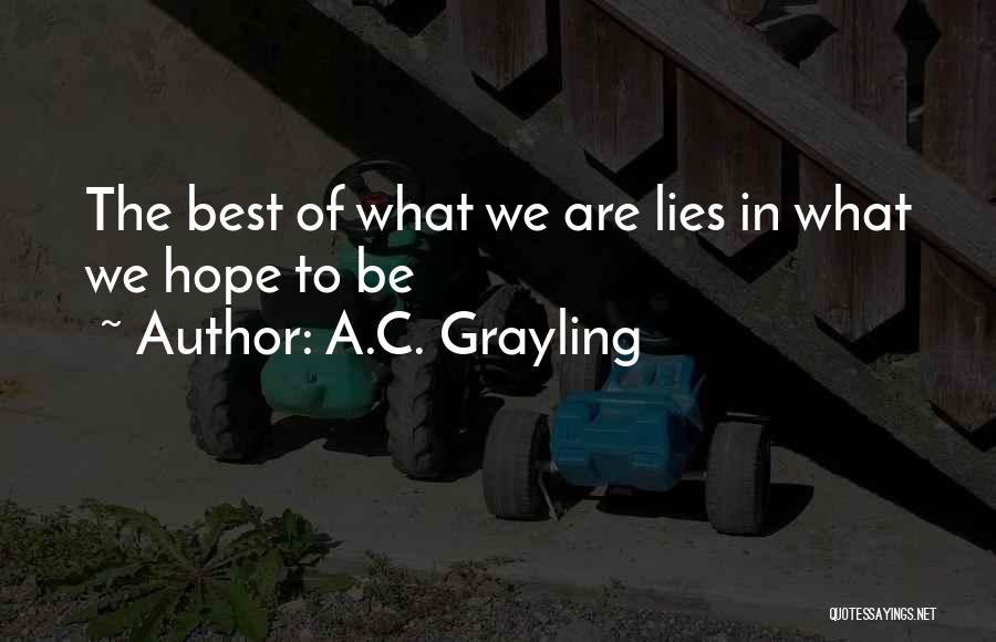 A.C. Grayling Quotes 1296269