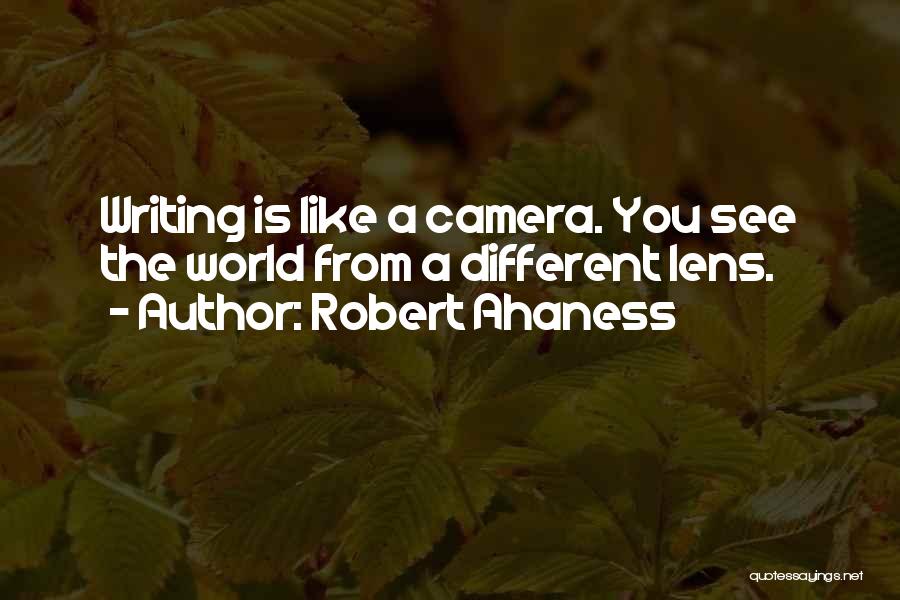 A Camera Quotes By Robert Ahaness