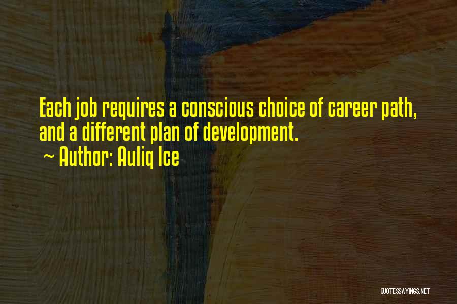 A Career Change Quotes By Auliq Ice